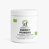 Energy Powder (Strawberry Shortcake) – Sugar-Free Energy + Electrolytes | Caffeine + L-Theanine | Vegan, 140g | Made in USA