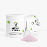 Energy Powder (Strawberry Shortcake) – Sugar-Free Energy + Electrolytes | Caffeine + L-Theanine | Vegan, 140g | Made in USA