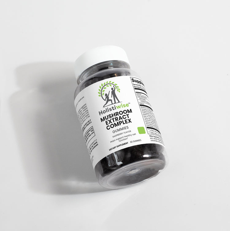 Mushroom Extract Complex Gummies – 10 Mushroom Blend | Cognition + Energy + Immunity | 60 Vegan Gummies