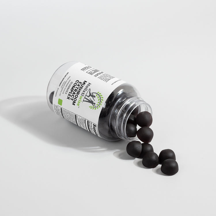 Mushroom Extract Complex Gummies – 10 Mushroom Blend | Cognition + Energy + Immunity | 60 Vegan Gummies