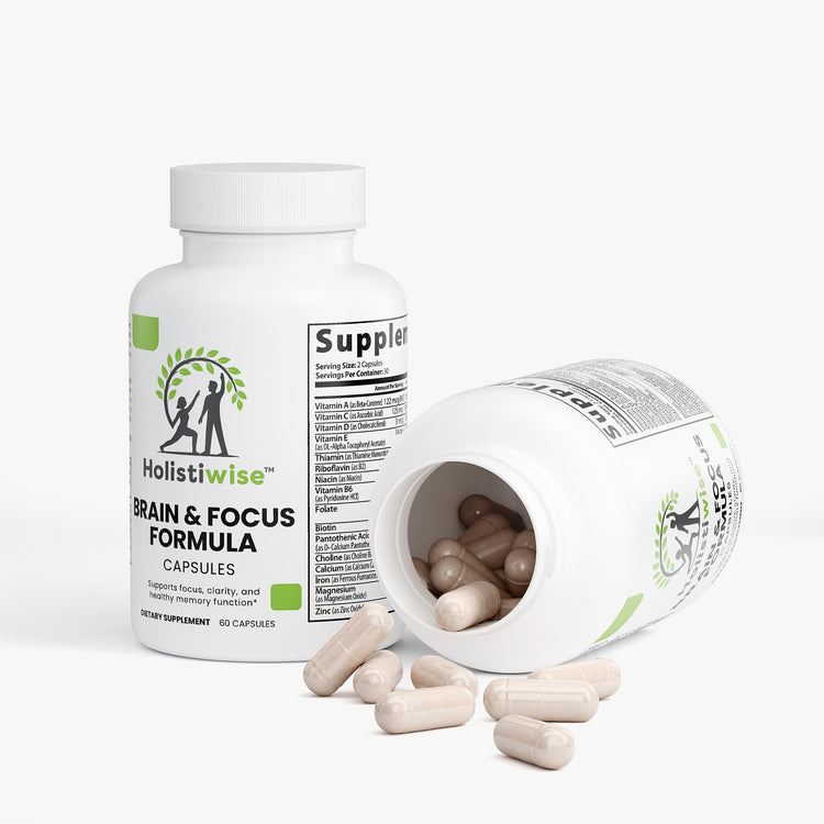 Brain & Focus Formula – Mental Clarity, Memory & Cognitive Support | 60 Veggie Capsules