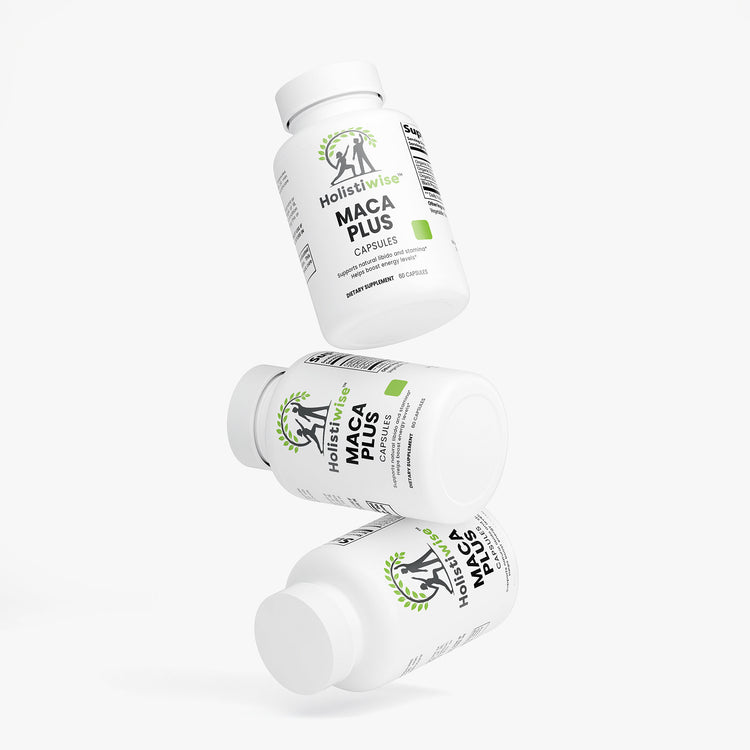 Maca Plus – High-Potency Blend with Red, Black & Yellow Maca Root | 60 Vegan Capsules