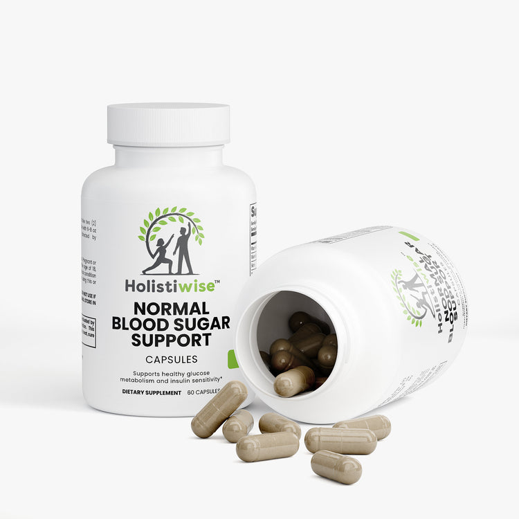 Normal Blood Sugar Support – Natural Glucose & Insulin Support | 60 Capsules | Non-GMO | US Made