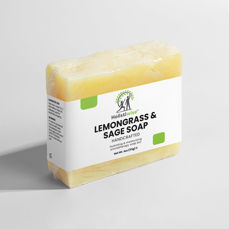 Lemongrass & Sage Soap – Gentle Cleanser for Sensitive Skin | Organic, Vegan & Handmade in USA