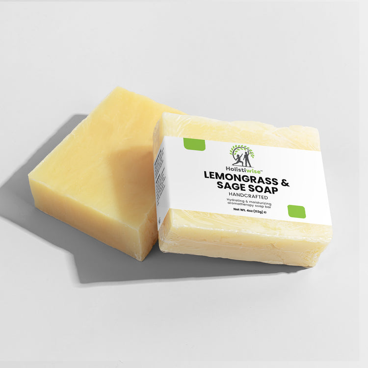 Lemongrass & Sage Soap – Gentle Cleanser for Sensitive Skin | Organic, Vegan & Handmade in USA
