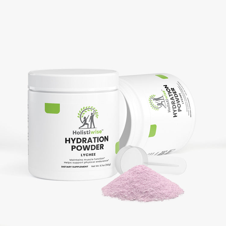 Hydration Powder (Lychee) – Electrolytes + B Vitamins | 162g | Sugar-Free, Vegan, Caffeine-Free