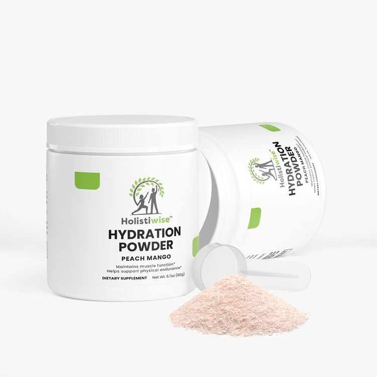 Hydration Powder (Peach Mango) – Electrolytes + B Vitamins | 162g | Vegan, Sugar-Free, Caffeine-Free