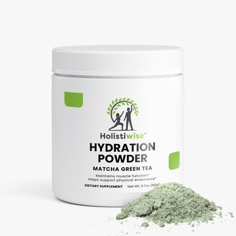 Hydration Powder (Matcha Green Tea) – Electrolytes + B Vitamins | 162g | Vegan, Sugar-Free, Caffeine-Free