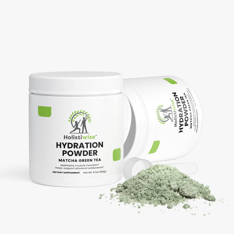 Hydration Powder (Matcha Green Tea) – Electrolytes + B Vitamins | 162g | Vegan, Sugar-Free, Caffeine-Free