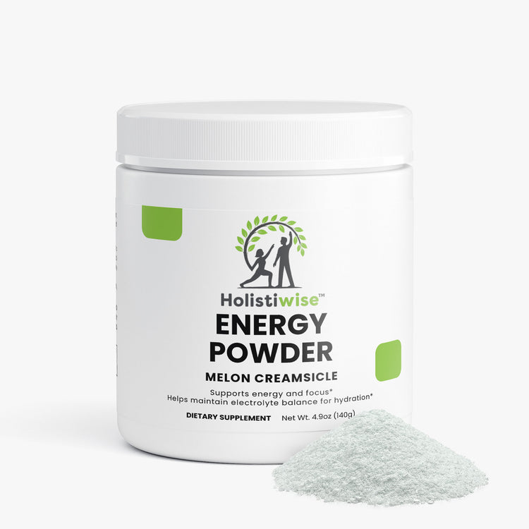 Energy Powder (Melon Creamsicle) – Balanced Caffeine Boost + Electrolytes | Sugar-Free Focus | 140g | Vegan, Made in USA