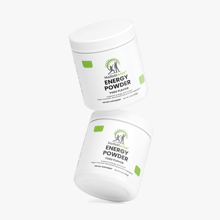Energy Powder (Yuzu Flavor) – Sugar-Free Energy + Electrolytes | Caffeine + L-Theanine | Vegan, 120g | Made in USA