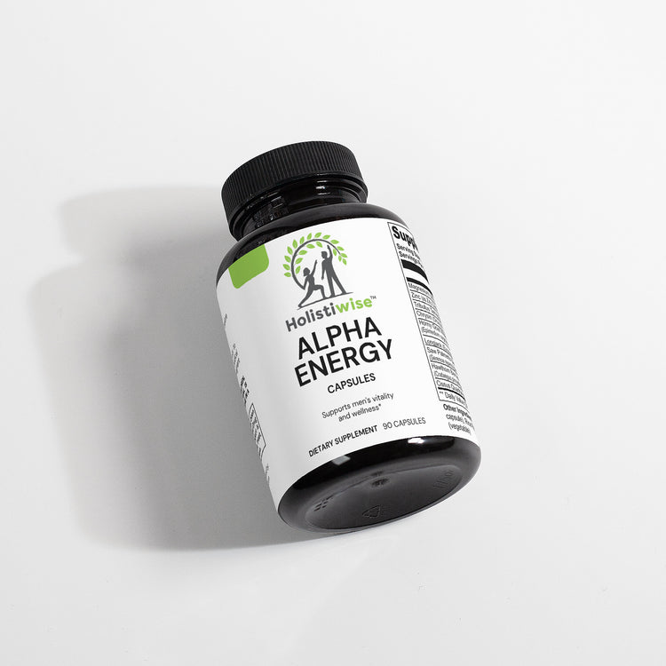 Alpha Energy – Men's Vitality Support Supplement | 90 Capsules | With Tribulus, Zinc, Longjack | No Testosterone | Made in USA