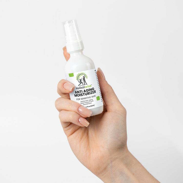 Anti Aging Moisturizer for Sensitive Skin – Bakuchiol, Ceramides & Botanical Oils | 1.7 fl oz | Gentle Renewal & Hydration | Made in USA